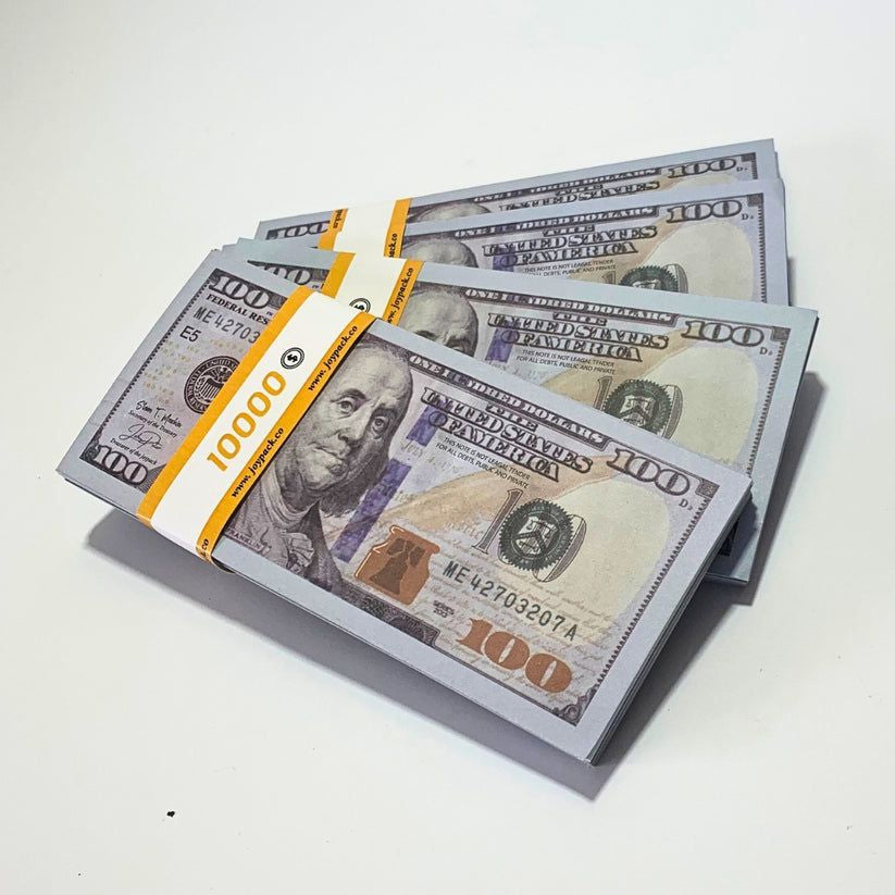 Realistic Fake Dollar Notes – 100pcs Pack | Wedding Prop Money | Video & Photo Shoot Decoration