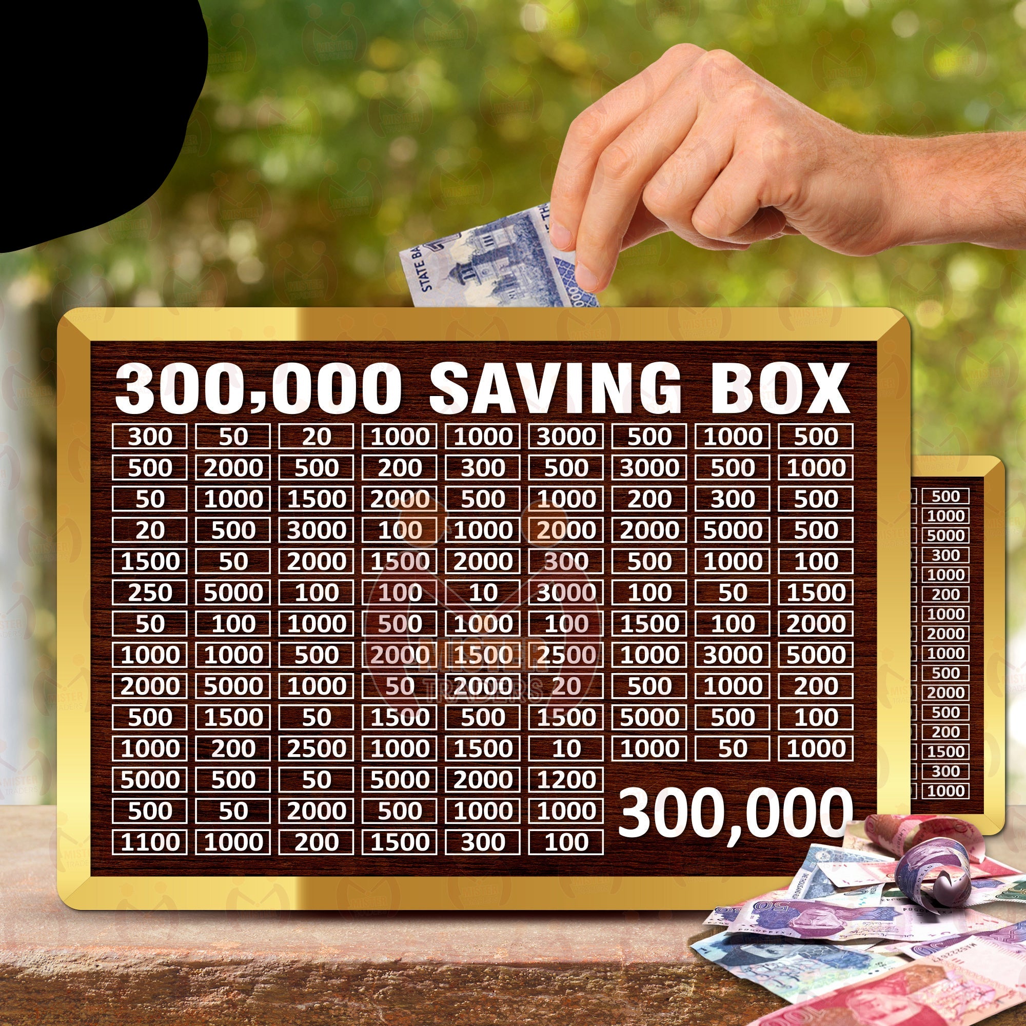 Hajj Saving Box – Acrylic/Wooden Money Box for Daily Savings | Islamic Goal Chart | Perfect Gift for Hajj, Umrah, Ramadan & Eid Wooden Money Box I Money Saving Box I Gift Box I Money Box I Umrah Box I Umrah Money Saving Box I Umrah Money Box I