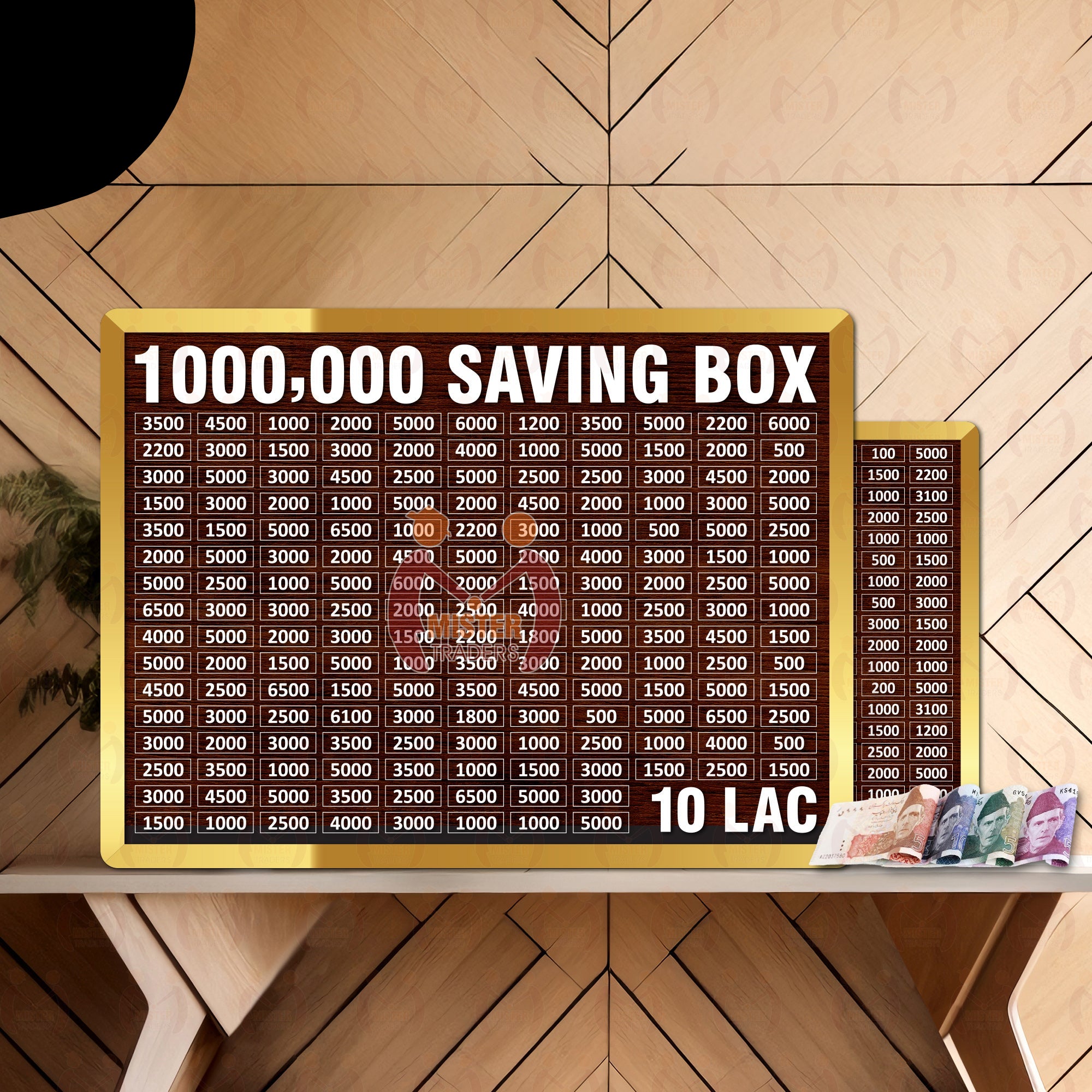 Hajj Saving Box – Acrylic/Wooden Money Box for Daily Savings | Islamic Goal Chart | Perfect Gift for Hajj, Umrah, Ramadan & Eid Wooden Money Box I Money Saving Box I Gift Box I Money Box I Umrah Box I Umrah Money Saving Box I Umrah Money Box I