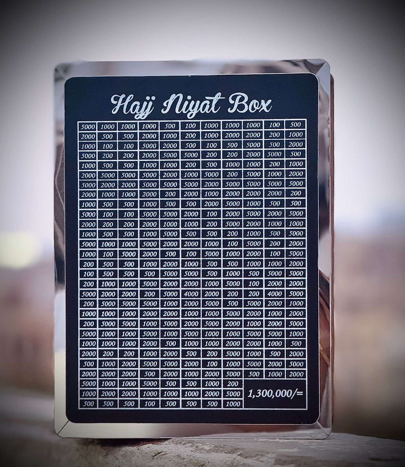 Hajj Saving Box – Acrylic/Wooden Money Box for Daily Savings | Islamic Goal Chart | Perfect Gift for Hajj, Umrah, Ramadan & Eid Wooden Money Box I Money Saving Box I Gift Box I Money Box I Umrah Box I Umrah Money Saving Box I Umrah Money Box I
