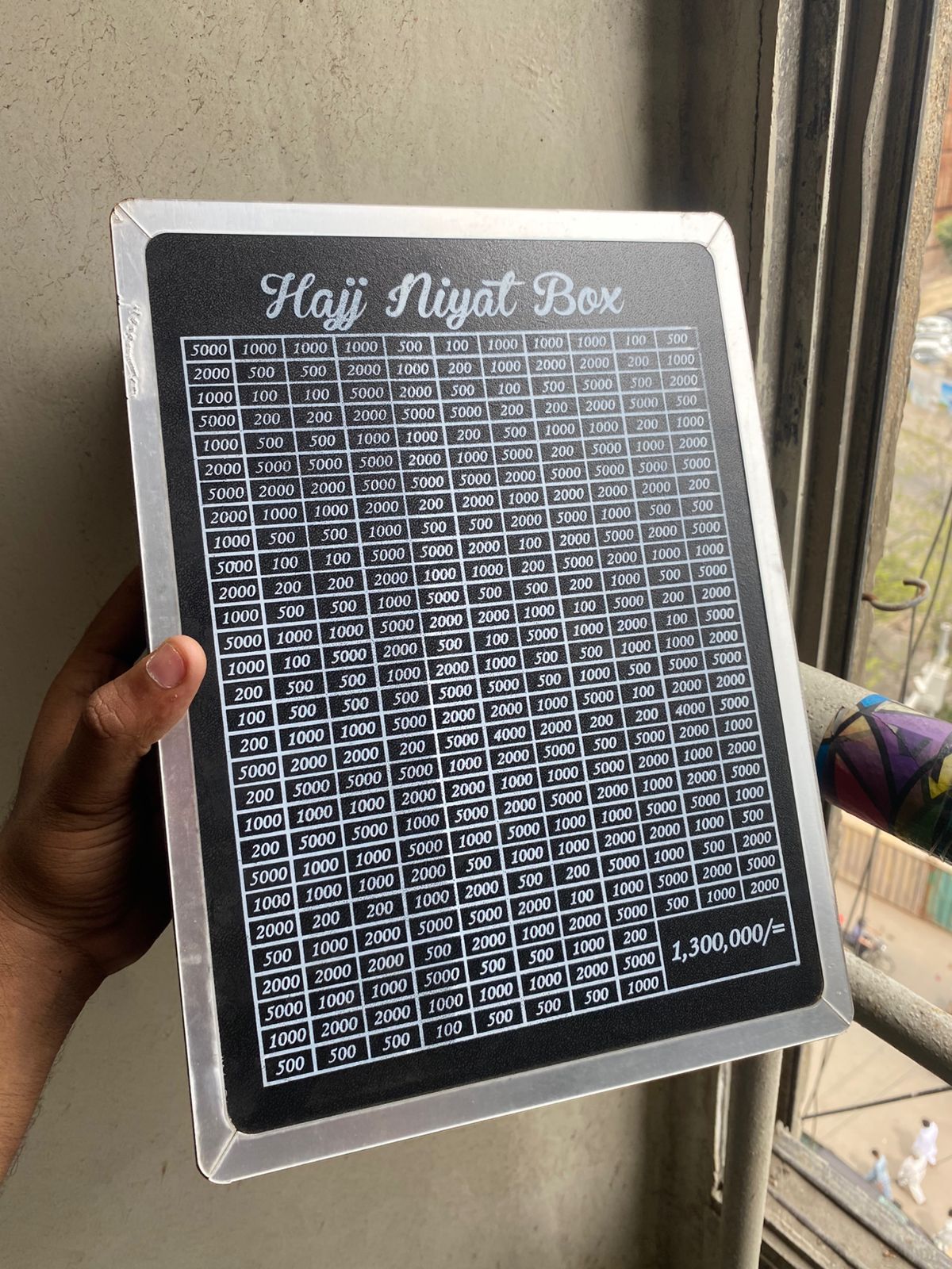 Hajj Saving Box – Acrylic/Wooden Money Box for Daily Savings | Islamic Goal Chart | Perfect Gift for Hajj, Umrah, Ramadan & Eid Wooden Money Box I Money Saving Box I Gift Box I Money Box I Umrah Box I Umrah Money Saving Box I Umrah Money Box I