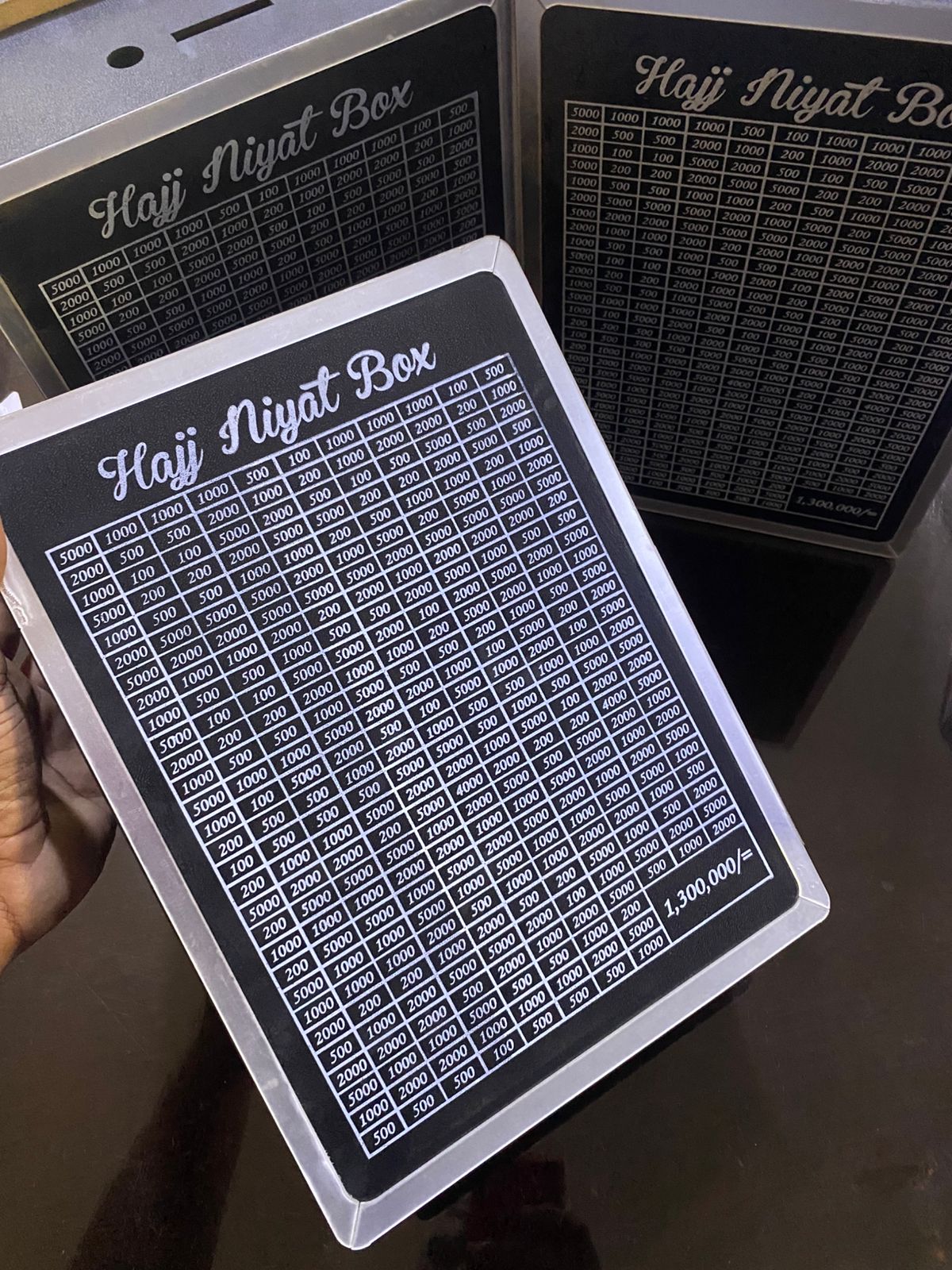 Hajj Saving Box – Acrylic/Wooden Money Box for Daily Savings | Islamic Goal Chart | Perfect Gift for Hajj, Umrah, Ramadan & Eid Wooden Money Box I Money Saving Box I Gift Box I Money Box I Umrah Box I Umrah Money Saving Box I Umrah Money Box I