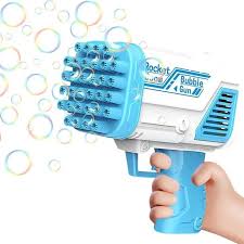 Electric Bubble Gun for Kids – 36 Holes Bazooka Style | Rechargeable Automatic Bubble Machine Toy for Outdoor Fun | Big Bubble Gun with Lights & Music | Summer Toy for Boys & Girls