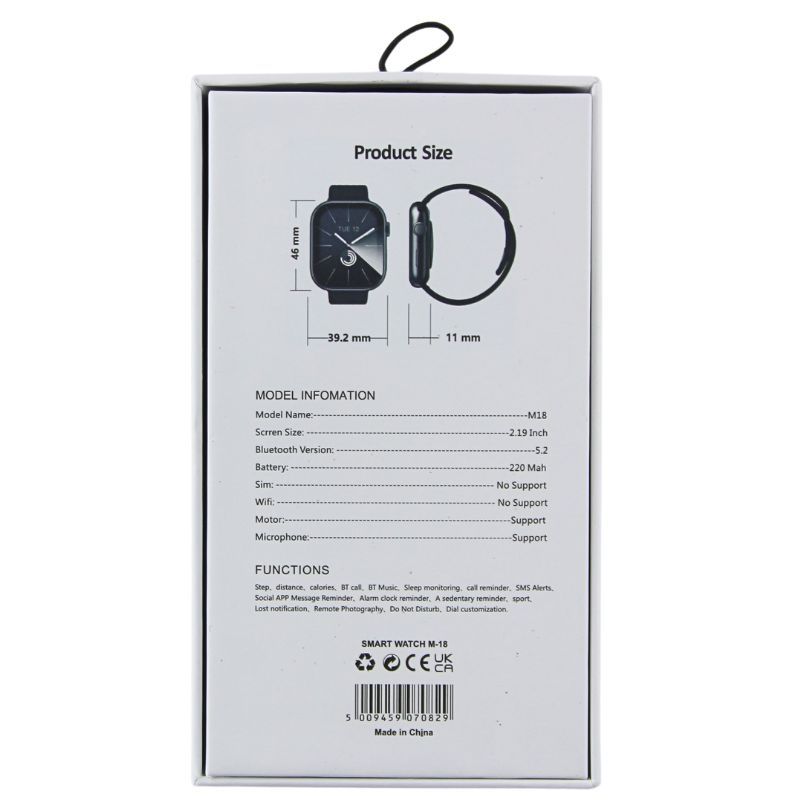 M18 Bluetooth Smart Watch | Falak Store